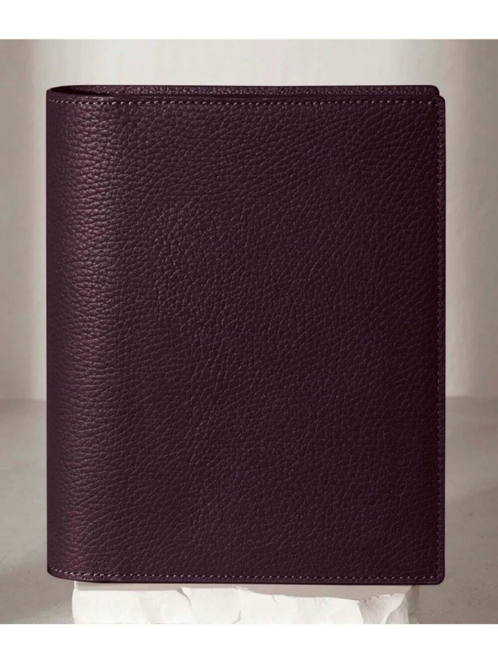 Cloth & Paper Small Leather Folio In Pebbled Leather For HP Mini Made In Spain